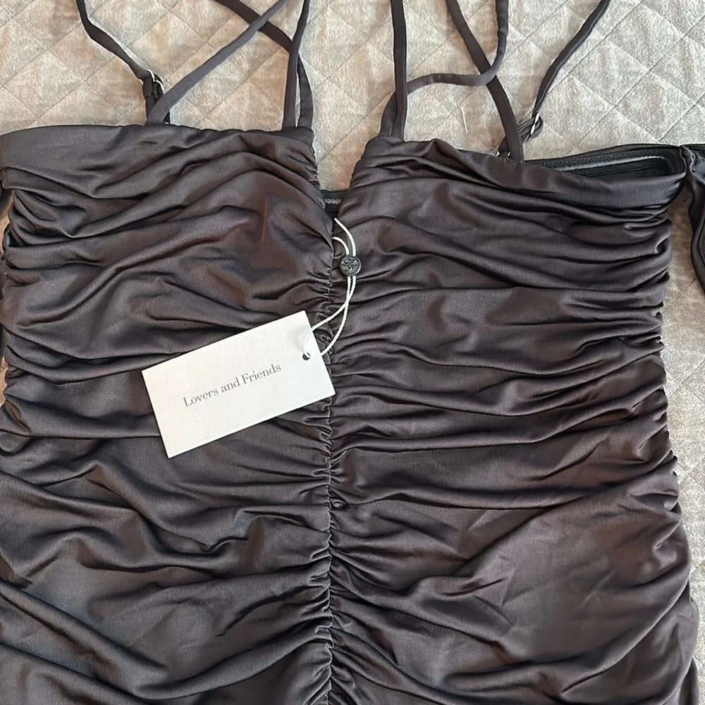 Lovers and Friends Revolve Elaine mini dress M black - Picture 3 of 3